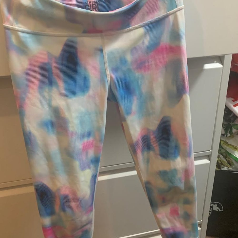 Athleta girl size 12 leggings tye dye